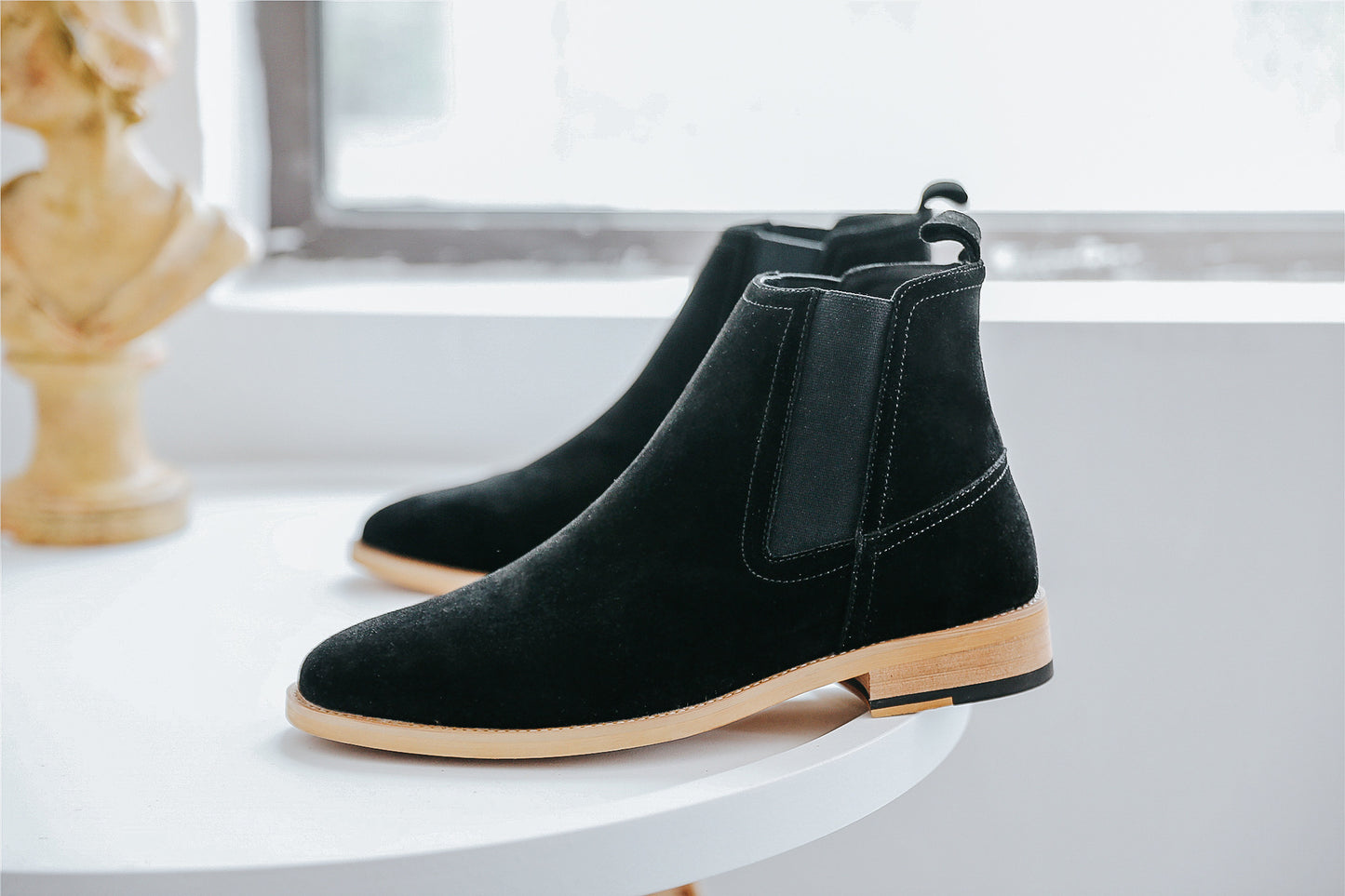 British short boots frosted suede men's boots