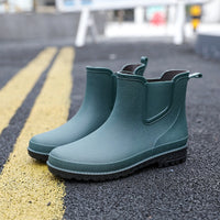 Short Tube Water Shoes Men Rain Boots Autumn And Winter