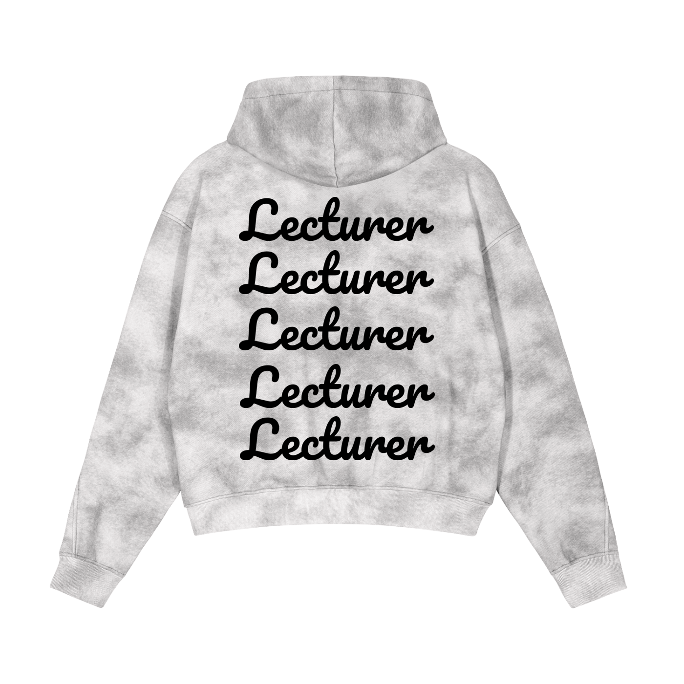 Dirty Washed Boxy Zip-up Fleece Hoodie