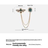 Little Bee Tassel Brooch Retro Personality Chain
