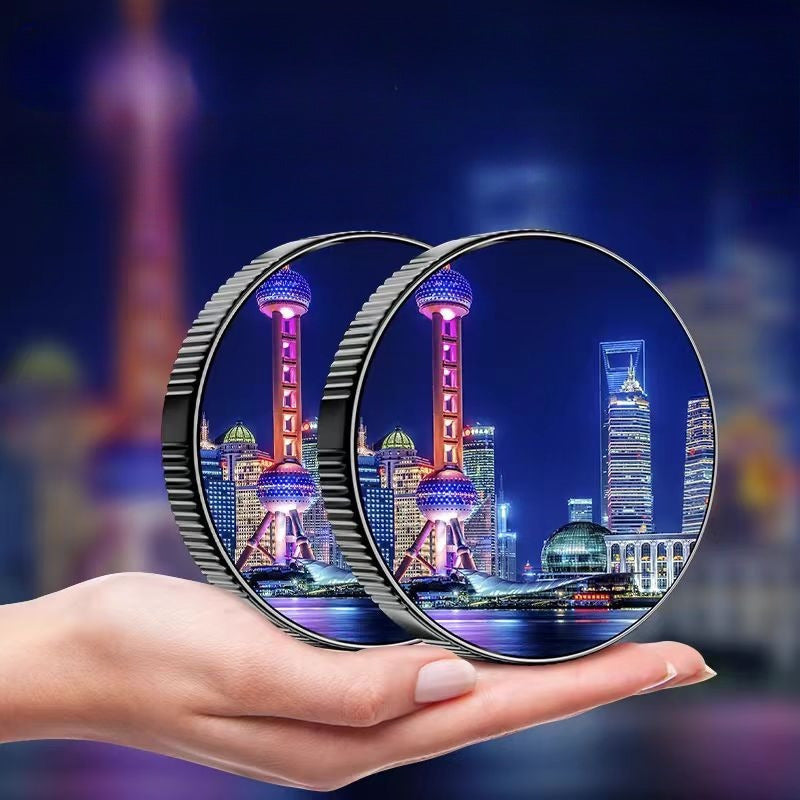 Car Rear-view Auxiliary Mirror, Installed On The Rear-view Mirror Can Broaden The Field Of Vision, Better Reversing, Turning, Suitable For Beginners Reversing, Observing Road Conditions, Beginners Mus