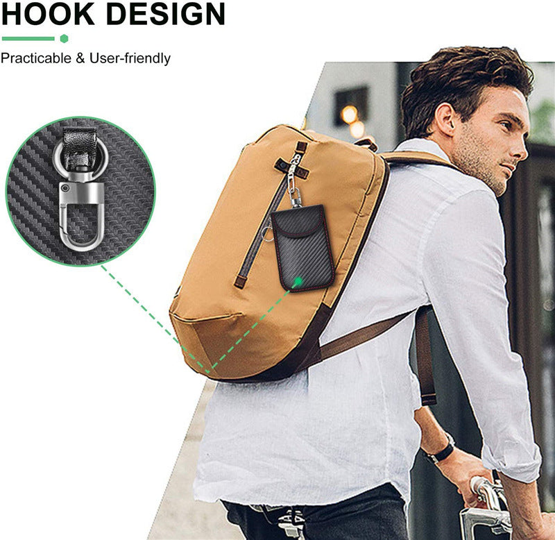 Faraday Bag Key Protector Signal Blocking RFID Pouch For Key Fob Anti-Theft Car Security Cage
