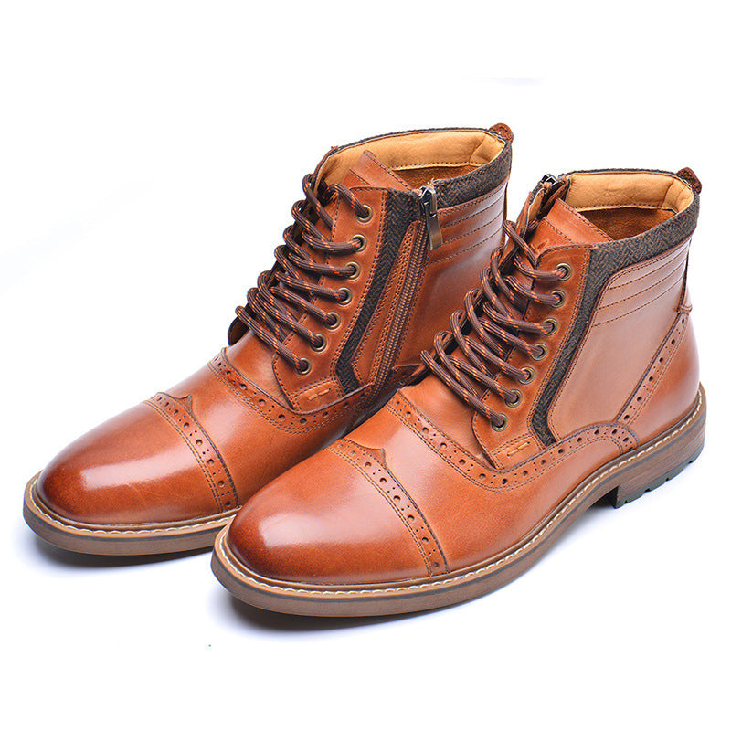 Men  Casual High Top Martin Boots Fashion