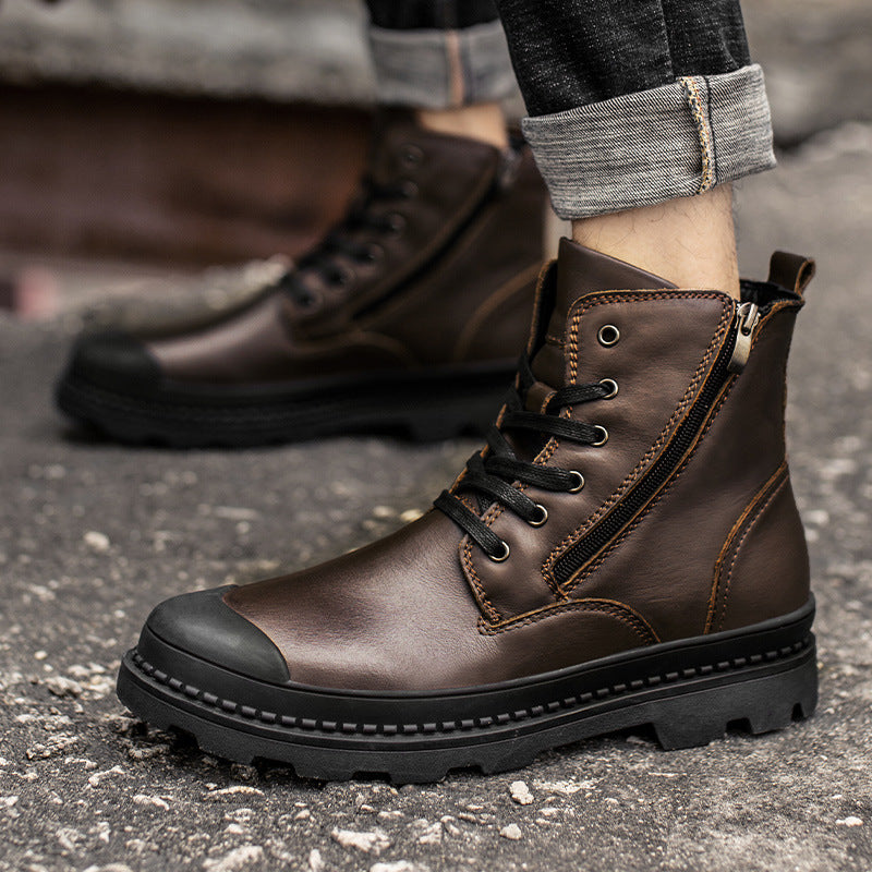 Top layer cowhide Martin boots