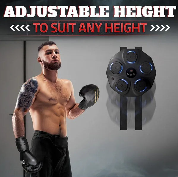 Music Boxing Machine For Adults Durable Wall Mounted Bluetooth Music Punching Machine With 9