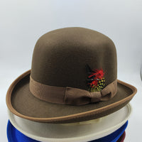 Men's Billycock Feather Fur Felt Hat