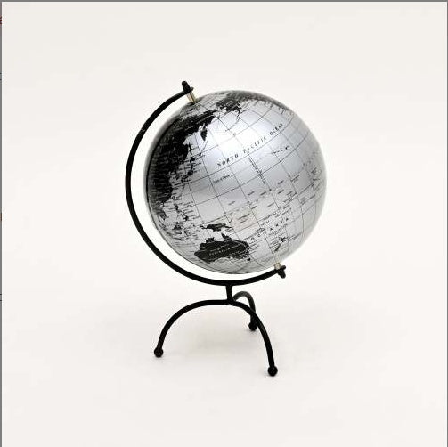 Tabletop Decorative Globe On Iron Tripod Frame-12