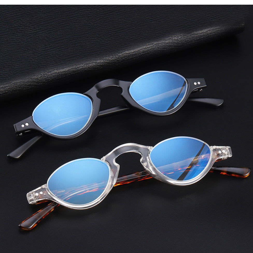 Anti-blue Light Lens Half Frame Reading Glasses High-end New Fashion
