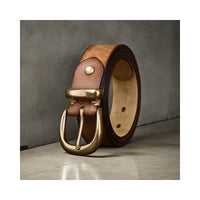 Belt First Layer Pure Cattlehide Men's Casual Jeans Belt