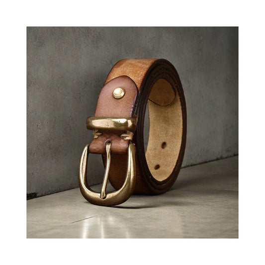 Belt First Layer Pure Cattlehide Men's Casual Jeans Belt