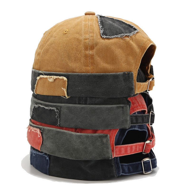 Washed Stitching Landlord Trendy Hip-hop Yuppie Hat