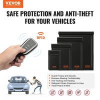 VEVOR Faraday Bag, 4 Pack Faraday Pouch Set For Laptop, Tablet, Phone & Radio, Fireproof Signal Blocking Holder Faraday Pouch For Anti-Theft & Anti-Hacking