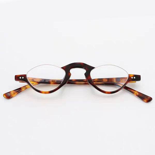 Anti-blue Light Lens Half Frame Reading Glasses High-end New Fashion