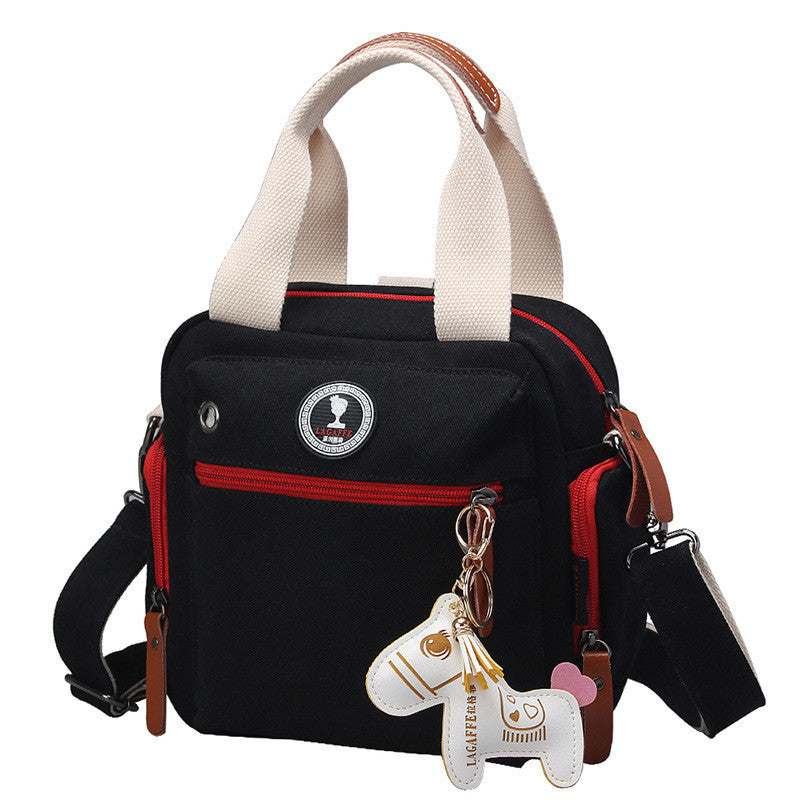 Canvas One-shoulder Messenger Women's Bag Casual Multifunctional Backpack