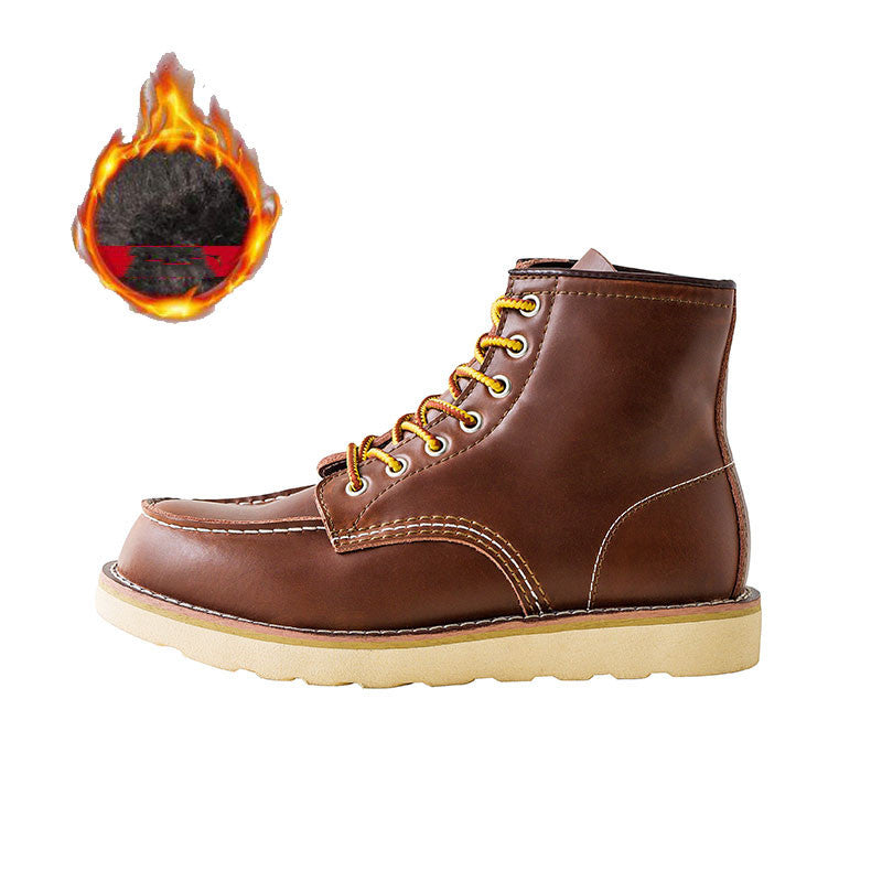 Tooling Leather High-top Martin Boots