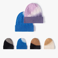 Outdoor Windproof Warm Fashion Tie-dyed Knitted Hat