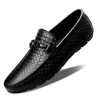 Spring And Summer White Lazy Doug Shoes Men's British Casual Leather Shoes