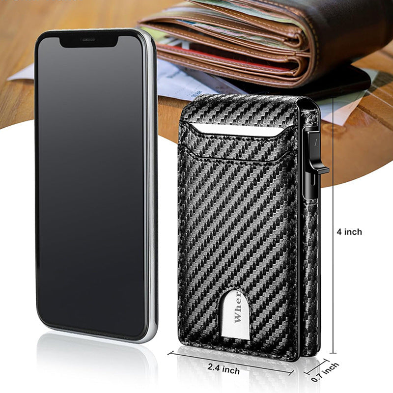 Flip Wallet Men's Card Holder Multifunctional Card Clamp