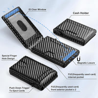 Flip Wallet Men's Card Holder Multifunctional Card Clamp