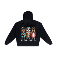 Hand-Frayed Sunfaded Zip-Up Hoodie