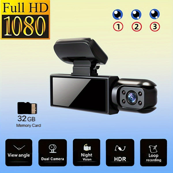 Dash Cam M8 With 32G Memory Card, Self-driving Commuting Full Scene Adaptation, Car Owners Must-have
