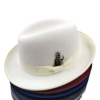 Men's Billycock Feather Fur Felt Hat