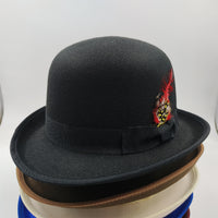 Men's Billycock Feather Fur Felt Hat