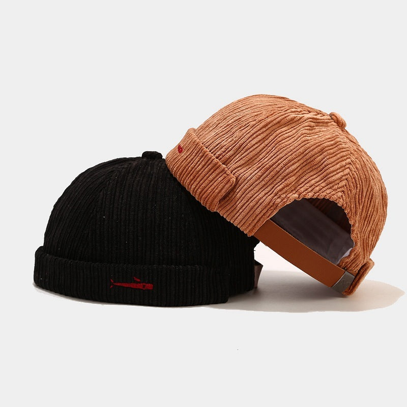 New Corduroy Chinese Landlord Hat Men And Women