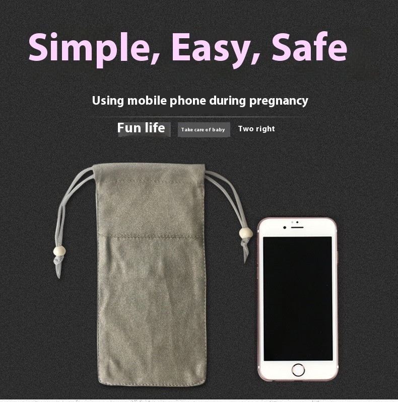 Pregnant Women's Radiation-proof Mobile Phone Case Silver Fiber