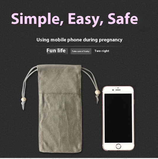 Pregnant Women's Radiation-proof Mobile Phone Case Silver Fiber