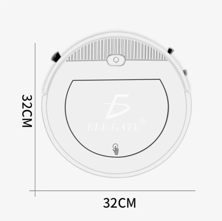 White Rechargeable Smart Sweeping Robot Vacuum Cleaner