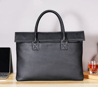 Vintage Crazy Horse Leather Laptop Bag