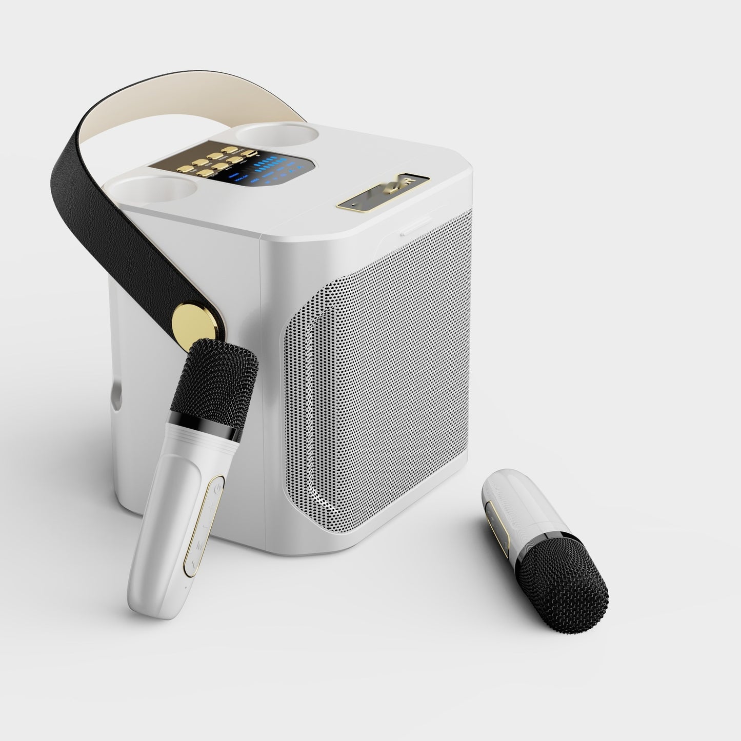 Bluetooth Speaker Outdoor Karaoke Large Volume Home Dual Microphone With Microphone Karaoke All-in-one Machine