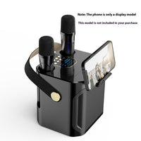 Bluetooth Speaker Outdoor Karaoke Large Volume Home Dual Microphone With Microphone Karaoke All-in-one Machine