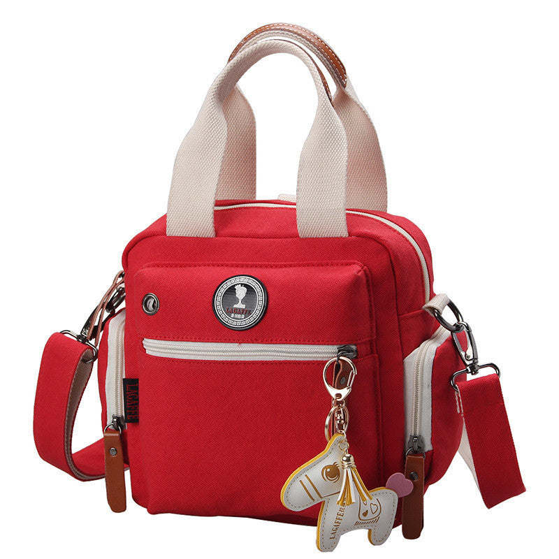 Canvas One-shoulder Messenger Women's Bag Casual Multifunctional Backpack