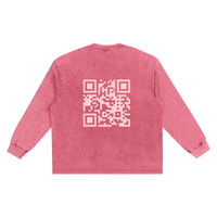 Snow Washed Oversize Long Sleeve T-shirt