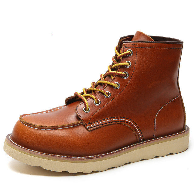 Tooling Leather High-top Martin Boots