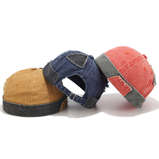 Washed Stitching Landlord Trendy Hip-hop Yuppie Hat