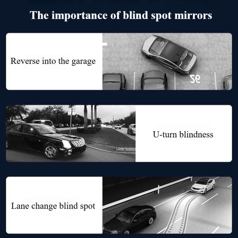 Car Rear-view Auxiliary Mirror, Installed On The Rear-view Mirror Can Broaden The Field Of Vision, Better Reversing, Turning, Suitable For Beginners Reversing, Observing Road Conditions, Beginners Mus