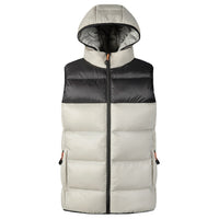 Stitching Multi-color Cotton Jacket Vest Man
