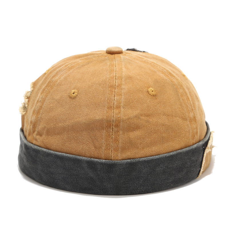Washed Stitching Landlord Trendy Hip-hop Yuppie Hat
