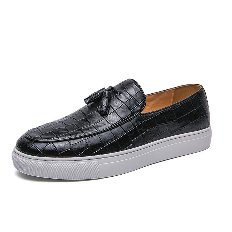 Fashionable And Simple Men's Lazy Casual Leather Shoes